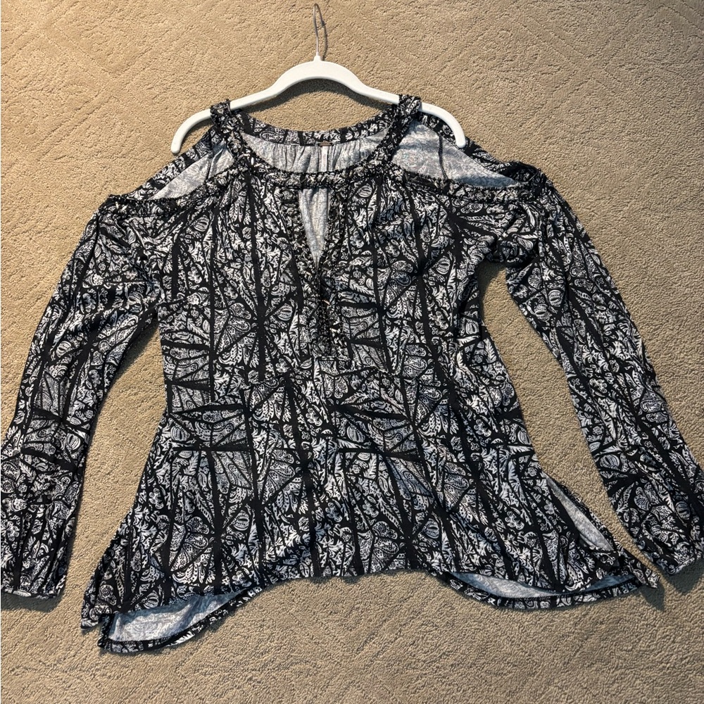 Black and White Women's Top